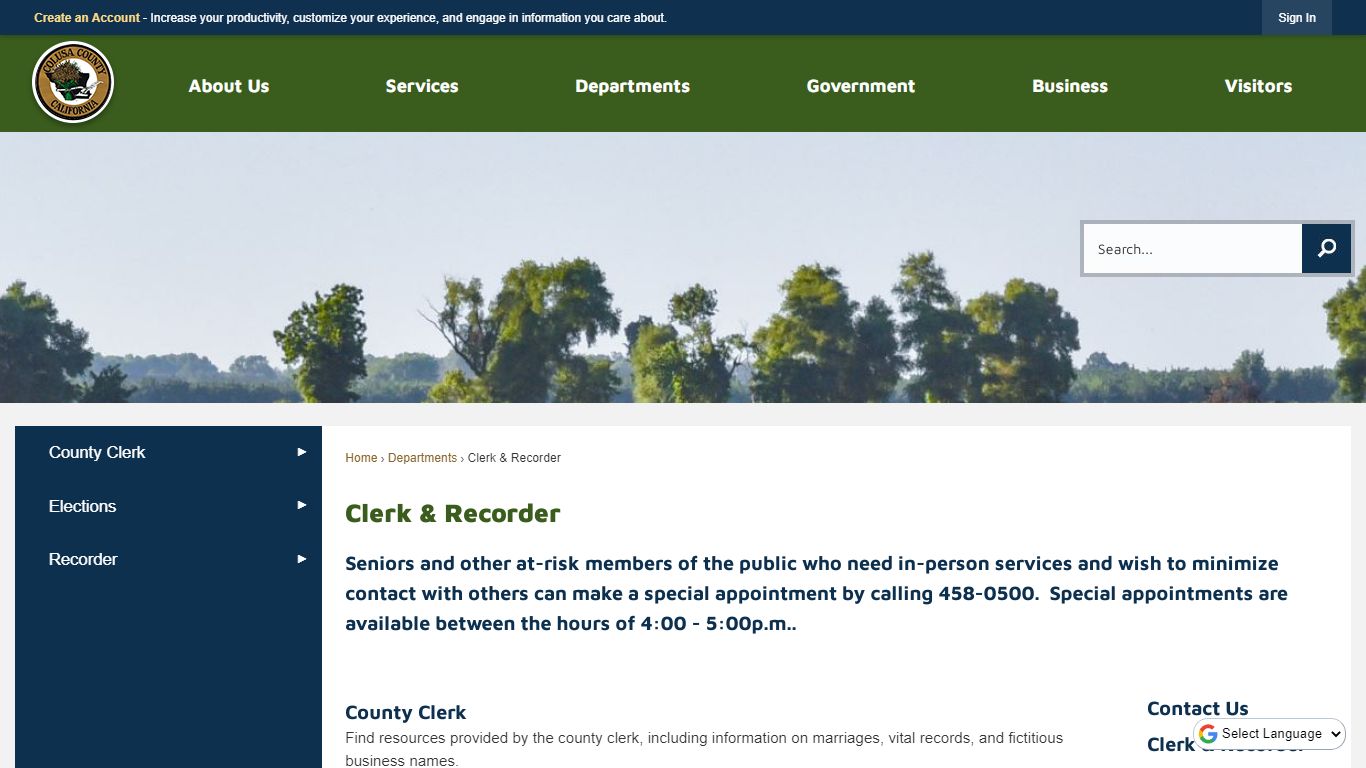 Clerk & Recorder | Colusa County, CA - Official Website